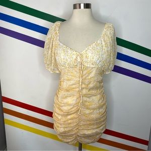 NEW Free People floral mini dress size XS